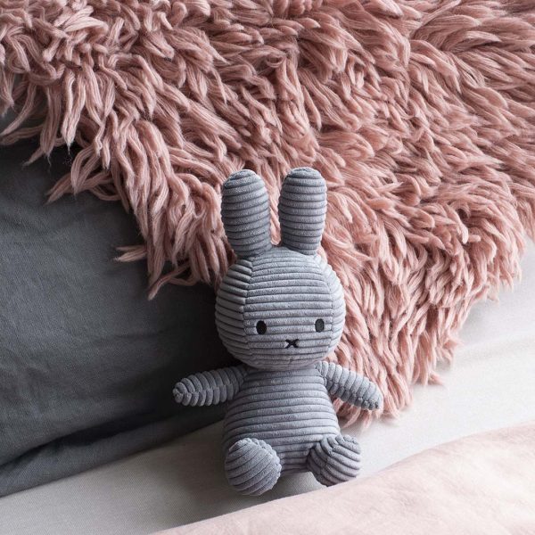 Grey plush rabbit