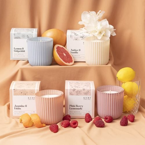Luxe Scented Fluted Pillar Boxed Candle 240g