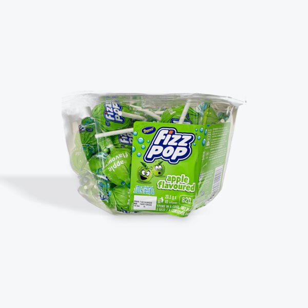 Fizz Pop Apple Lollipops